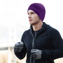 Beanies Hats Winter Warm Sports Cycling Running Ski Bonnet Caps (Purple)
