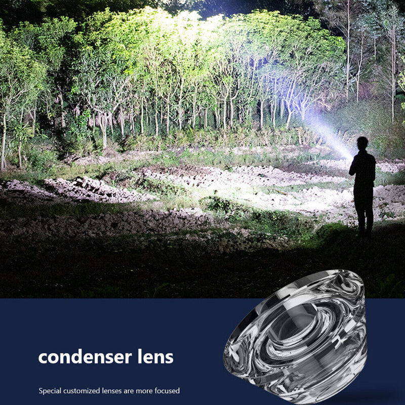 LED Flashlight Torch USB Ultra Bright Outdoor Camping Emergency Night Lighting