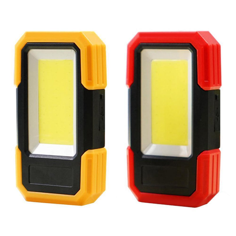 Outdoor COB Work Light USB Rechargeable Maintenance Emergency Lamp (Yellow)