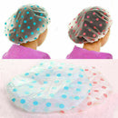 Women's Waterproof Elastic Plastic Dot Shower Bathing Hair Hats K5V3 G6J3 S J6V4