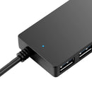 4-Port USB3.0 HUB Adapter Splitter Converter Cable w/Indicator Light for Laptop