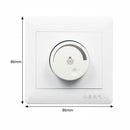 White Adjustable 220V 10A Lamp Brightness Controller Light Switch Dimmer Switch