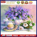 5D DIY Diamond Painting Kits Flower Full Round Drill Rhinestone Wall Art Craf