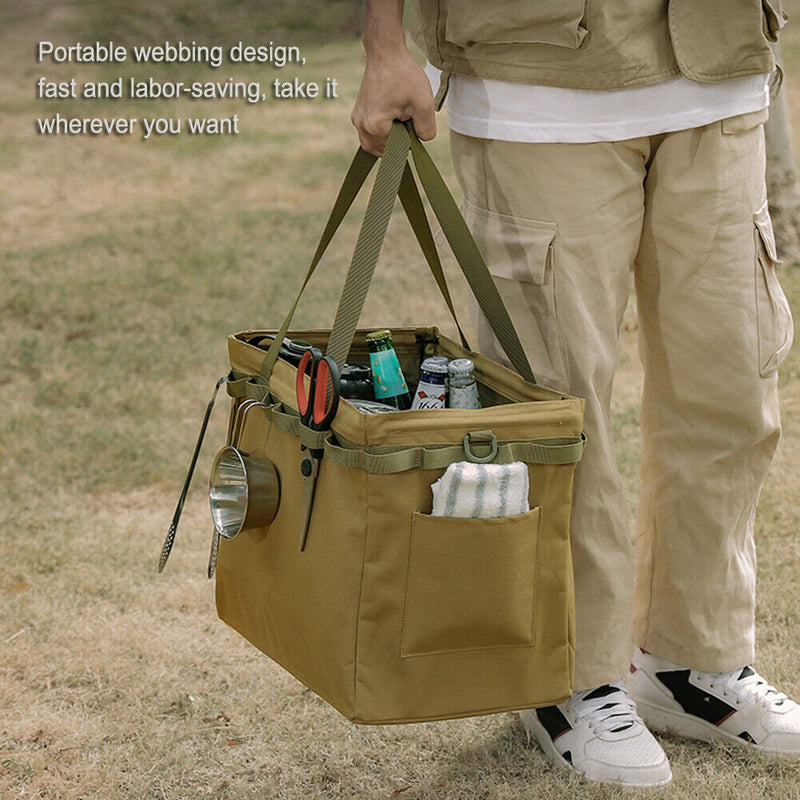 Outdoor Camping Travel Tools Storage Bag Folding Firewood Package Handbag Newly