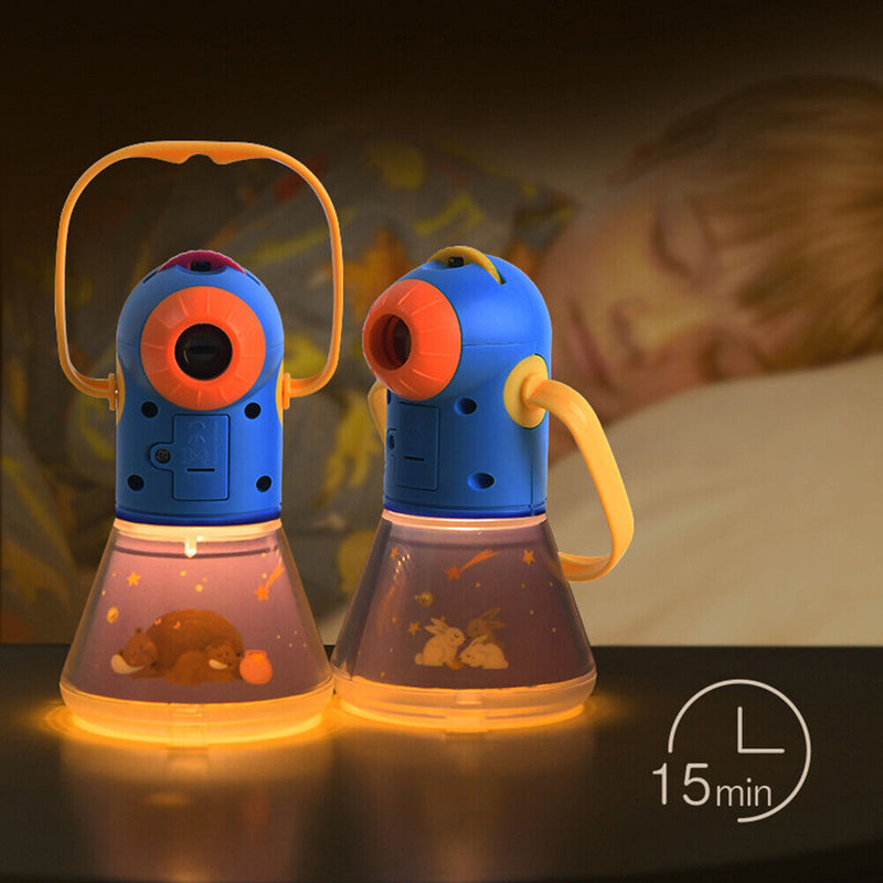 Portable Tales Story Book Projector Light Torch Toys Set Baby Mini Theater Newly