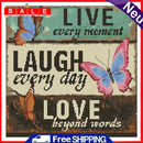 11CT Counted Full Cross Stitch DIY Butterfly Letter Hand Painting Room Decor Kit