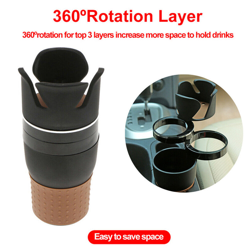 4in1 Multifunction Auto Car Seat Cup Holder Adjustable Water Bottle Drink Coffee