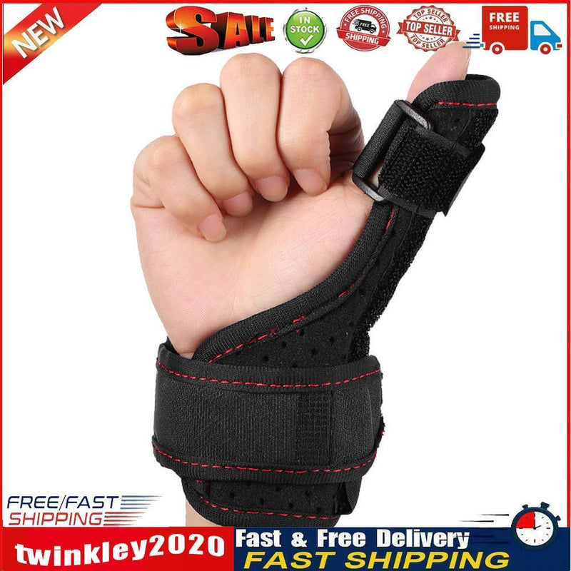 Thumb Splint Stabilizer with Wrist Support Carpal Adjustable Brace (Black) Newly