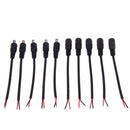 5pcs 5.5*2.1mm LED Light DC Male Wire with Lock Cable Buckle Male