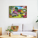 Colorful Garden 5D DIY Full Round Drill Diamond Painting Landscape Beadwork