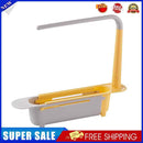 1set Telescopic Sink Storage Rack Holder Adjustable 2-in-1 Sink Basket