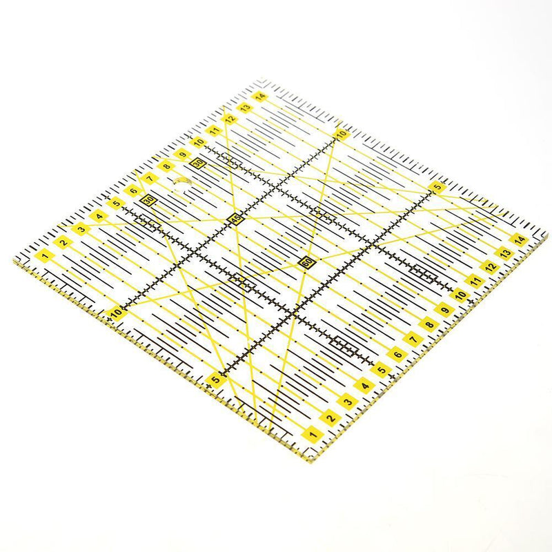 5pcs DIY Square Patchwork Tailor Yardstick Cloth Cutting Rulers Sewing Tool