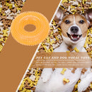 Bite Resistant Golden Dog Retriever Circle Ring Thorn Molar Ball (L Orange)