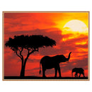 Elephant DIY Round Diamond Painting Embroidery Kits Cross Stitch Home Decor