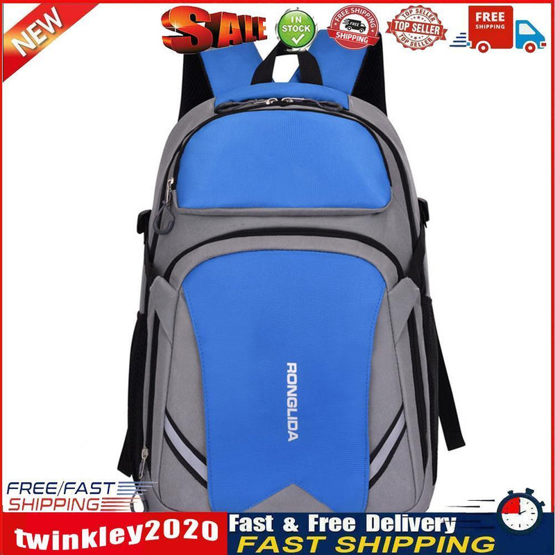 40L Waterproof Outdoor Hiking Rucksack Camping Trekking Backpack (Blue) Newly