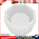 Silicone Flowerpot Mold DIY Succulent Clay Mold Soap Concrete Mold (C) Newly