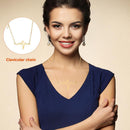 Ladies Wave Love Heart Pendant Clavicle Chain Women Necklace Alloy Jewelry Gi