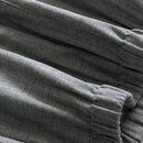 Men Cotton Pajamas Sets Long Sleeve Tops Clothes Sleepwear Suit(Grey L)
