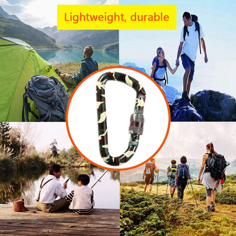 Mountaineering Fast Hang Buckle D-Ring Keychain Clip Keyring Hook Carabiner Tool