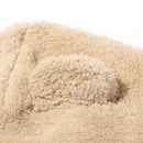 Casual Plush Cute Bear Novelty Women Caps Hat Scarf Set Ear Hat Beanies Caps