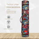 Printed Yoga Mat Bag Pilates Fitness Sports Exercise Pad Carry Backpack (1)