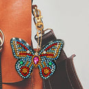 6pcs DIY Full Drill Special Shaped Diamond Painting Butterfly Keychain Pendant