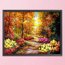 Landscape Series Cotton Cross Stitch 11CT Stamped DIY Manual Needlework Craft