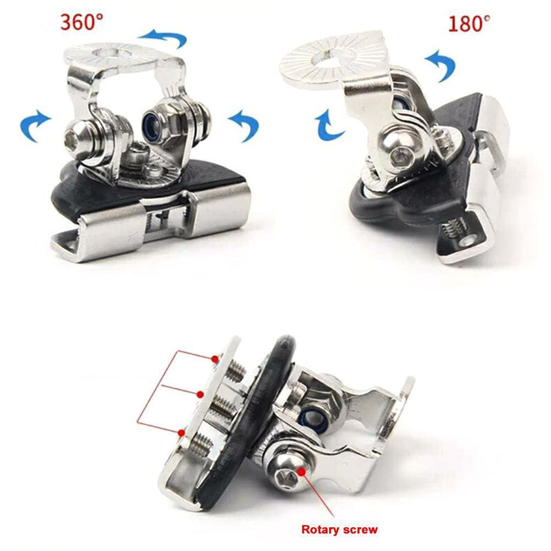 2pcs Stainless Steel Universal Car Car Hood LED Work Lamp Bracket Owner