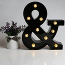 Letters LED Night Lights Alphabet Symbol Sign Lamp Home Wedding Decor (&) Newly