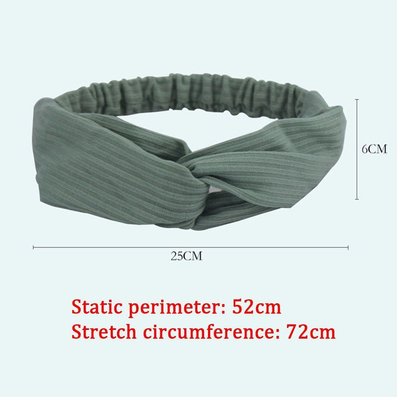 Winter Warm Cross Headband Twisted Knotted Headwrap Headwear Sports Hair Bands