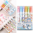 Creative Stationery Eye Care Color Pen Key Points Markers Highlighter Pen Set