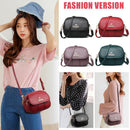 2pcs Retro Women PU Multi Layers Shell Shoulder Messenger Bag(Purple)