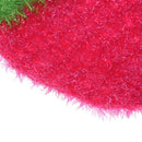 1pc Strawberry Floral Printed Dishcloth Polyester Fiber Dishrag(Rose Red)