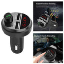 FM Transmitter Car Wireless Bluetooth Radio Modulator 3.4A Dual Charger Ca E6B4