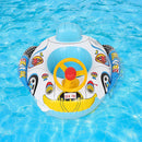 Inflatable Car Steering Wheel Boat Baby Circle Seat Ring Water Toys Random Newly