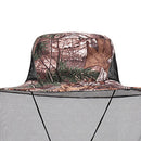 Mosquito Hat Visor Bee Keeping Net Insect Neck Head Cover (Leaf Camouflage)