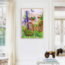 Lawn Bike Oil Paint By Numbers Kits DIY Handpainted on Canvas Wall Art Gift