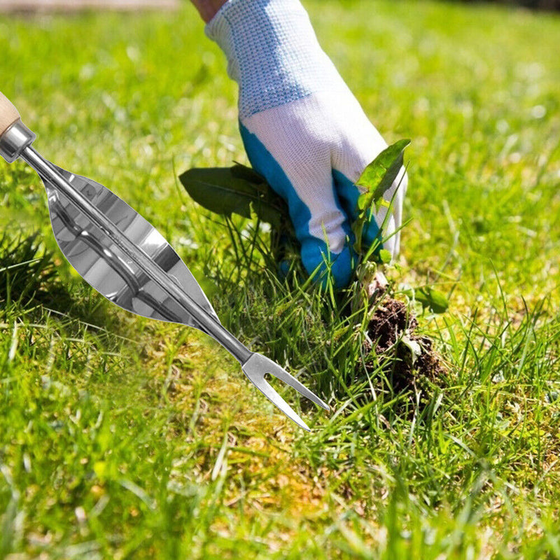 Weeding Grass Puller Garden Weeder Fork Lawn Digging Hand Tool for Transplanting