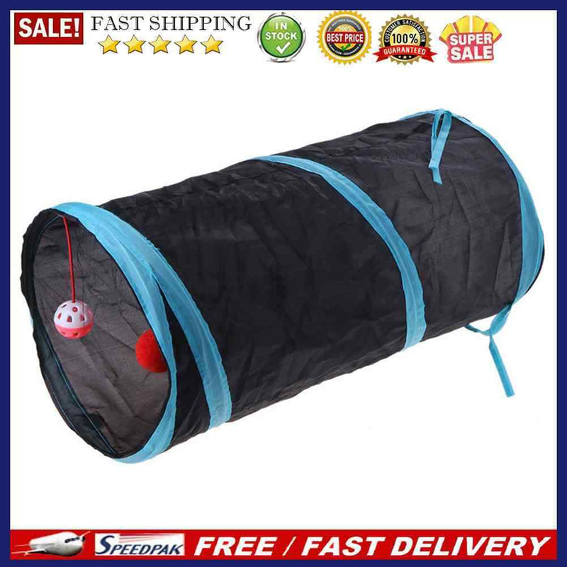 2/3/4 Holes Pet Cats Tunnel Toys Foldable Playing Tent Toys Interactive Tub
