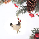 2pcs - LED Chicken Family Signs Xmas Tree Hanging Pendant (04)