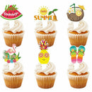 Aloha Party Summer Beach Hawaii Cupcake Topper Cake Decoration Hello Summer