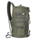 Large Fishing Tackle Backpack Cylindrical Fishing Gear Bags (Army Green) Newly