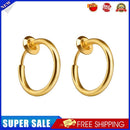 Fashion Hoop Earrings Round Ear Nose Piercing for Unisex Jewelry (Style 1)