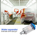 1/4 inch Water Oil Separator Inline Air Hose Filter for Spray Paint Gun