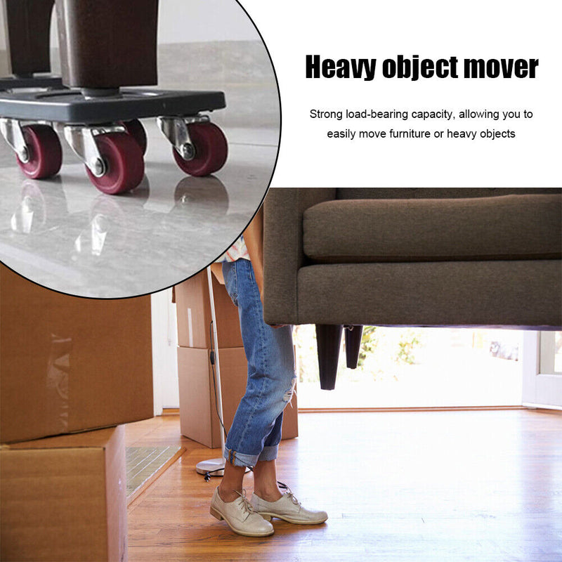 5pcs Furniture Transport Lifter Tool Heavy Stuffs Moving Wheel Bar Mover Device