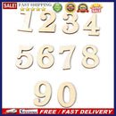 10pcs Rustic Wooden Digital Number DIY Handcraft Table Scatter Home Decorat
