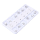 12pcs Dental Instrument Metal Prefabricated Crown Dental Tools for Crown Fi
