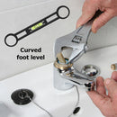 Mix Water Valve Curved Foot Level Shower Faucet Bath Tap Turn Ranging Tools