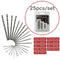 25pcs Straight Shank High Speed Steel Twist Drill Bits Woodworking Reamer Newly