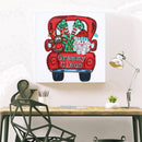 5D DIY Diamond Art Santa Car Partial Special Drill Picture of Rhinestone